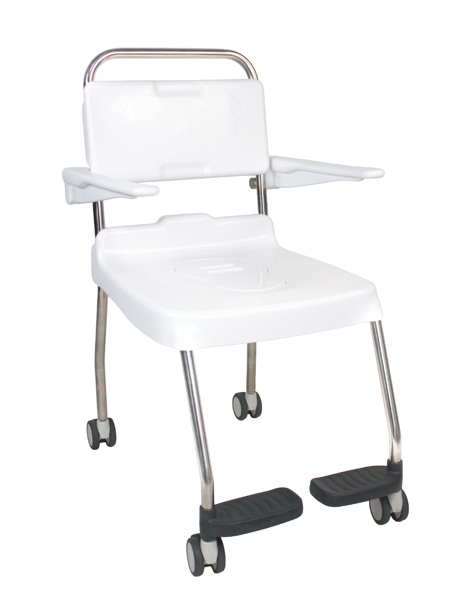 Bristol Maid Commode / Shower Chair - Easyclean, Mobile CSC/S/600