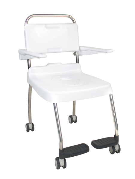 Bristol Maid Commode / Shower Chair - Easyclean, Mobile CSC/S/600
