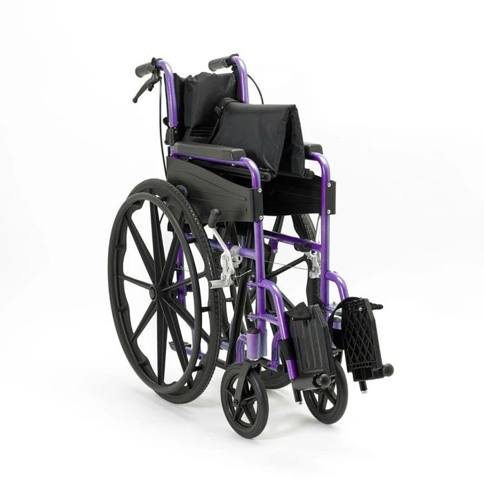 Days Escape Lite Sturdy Comfy Lightweight Self Propelled Wheelchair Light Blue Narrow Standard Wide