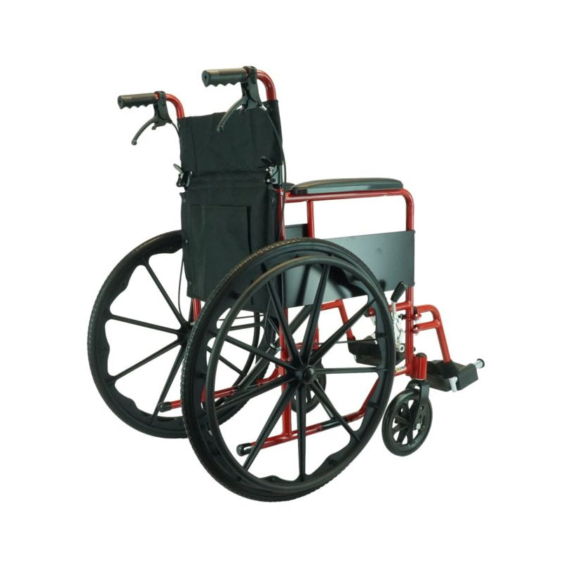 Drive Devilbiss Aluminium Lightweight Self Propelled Instore Wheelchair 18" Seat Width Red Blue ILA18SP