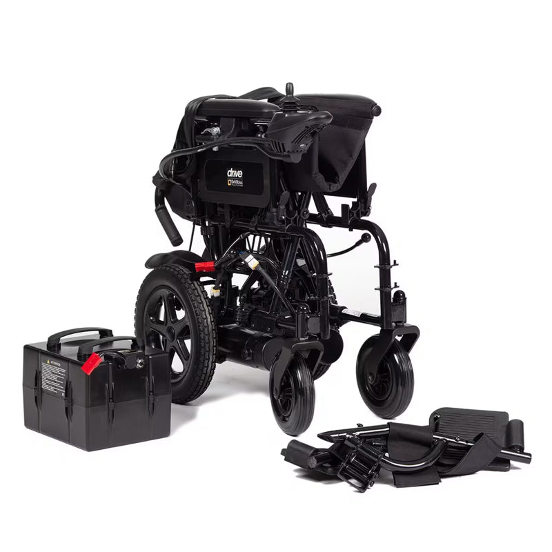 Drive Devilbiss Easy Fold Electric Powered Wheelchair Powerchair Seat width 18"