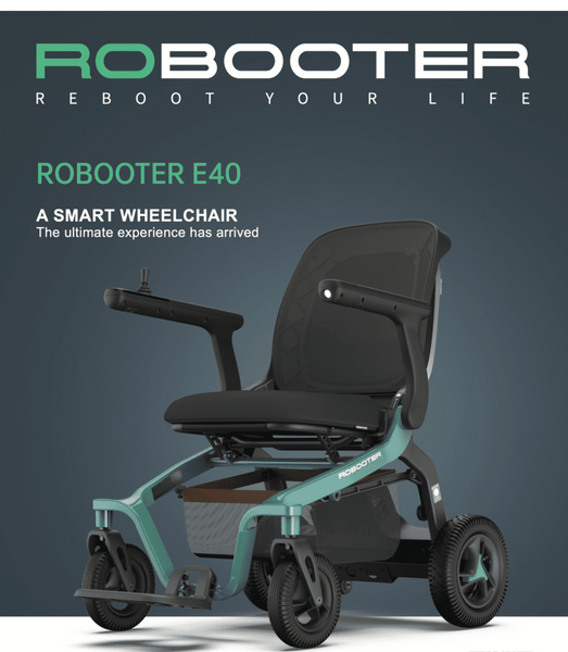 Robooter E40 Electric Battery Operated Powerchair Wheelchair 15-BB-003 Green Grey or White