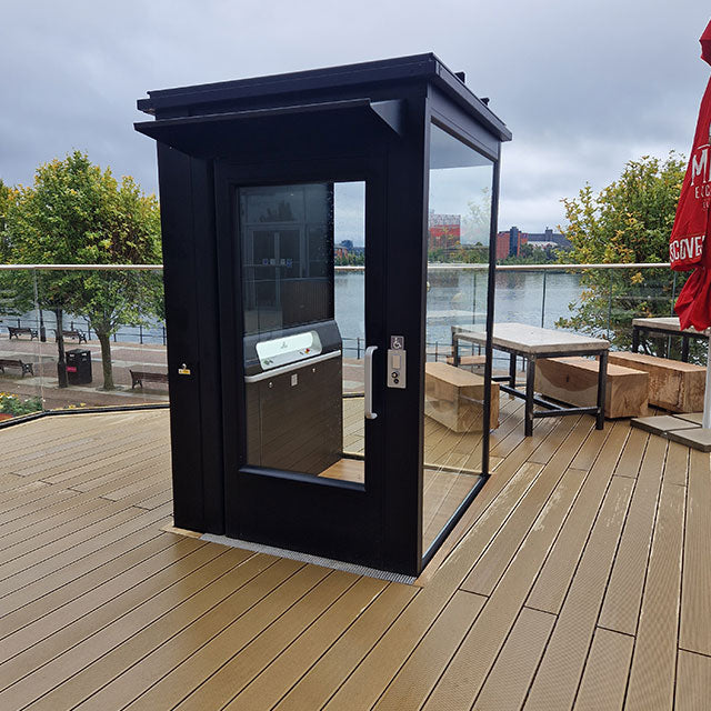 Ascenseur vertical commercial Gartec Aritco PublicLift Access Outdoor Option
