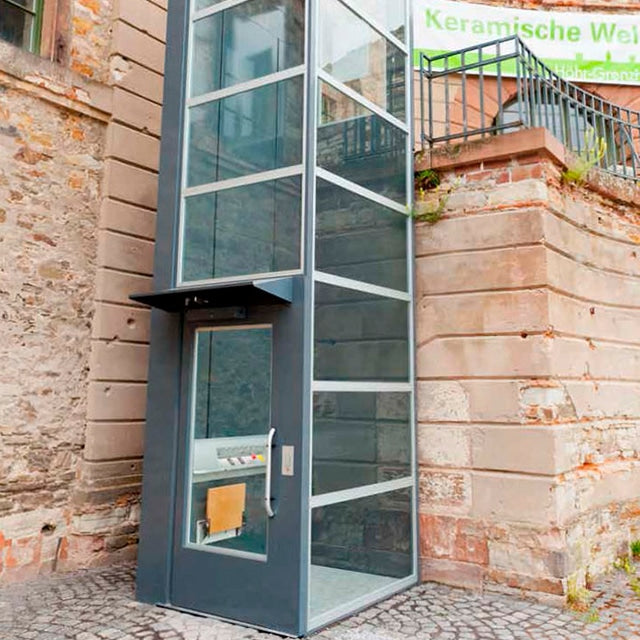 Ascenseur vertical commercial Gartec Aritco PublicLift Access Outdoor Option