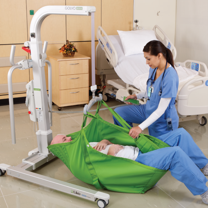 Liko Hillrom Golvo 9000 Lowbase Mobile Patient Hoist Lead or Lithium Battery 2000049