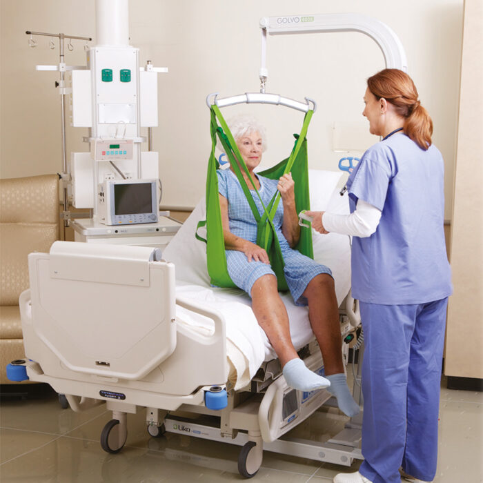 Hillrom Liko Golvo High Lift Height 9000 Mobile Patient Hoist Lead or Lithium Battery Hospital Care Home 2000045