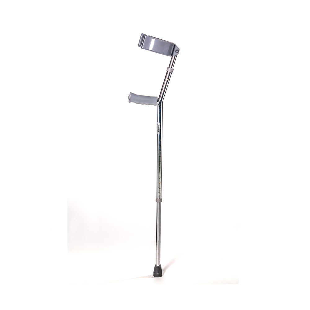 Roma Heavy Duty Bariatric Silver Steel Elbow Crutches 2125 Left Right Pair 50 Stone Max Weight