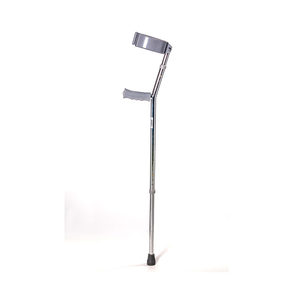 Roma Heavy Duty Bariatric Silver Steel Elbow Crutches 2125 pair