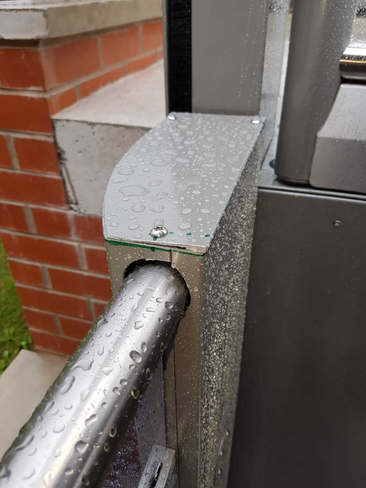 New outside 2 Metre Pollock Steplift Installation in Bolton, Lancashire