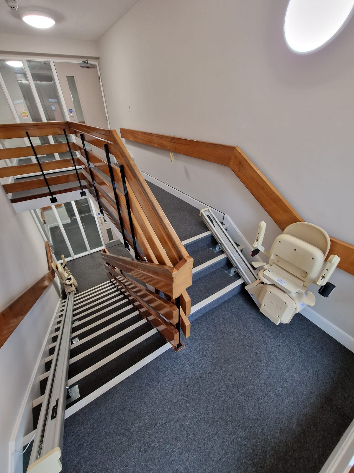 Full Installation of Multiple Hire stairlifts Birmingham whilst passenger lift out of action