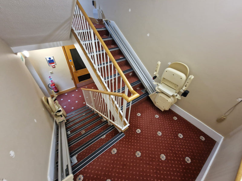 Temporary Hire Stairlifts Installed at a Nursing home for Pickering Lifts