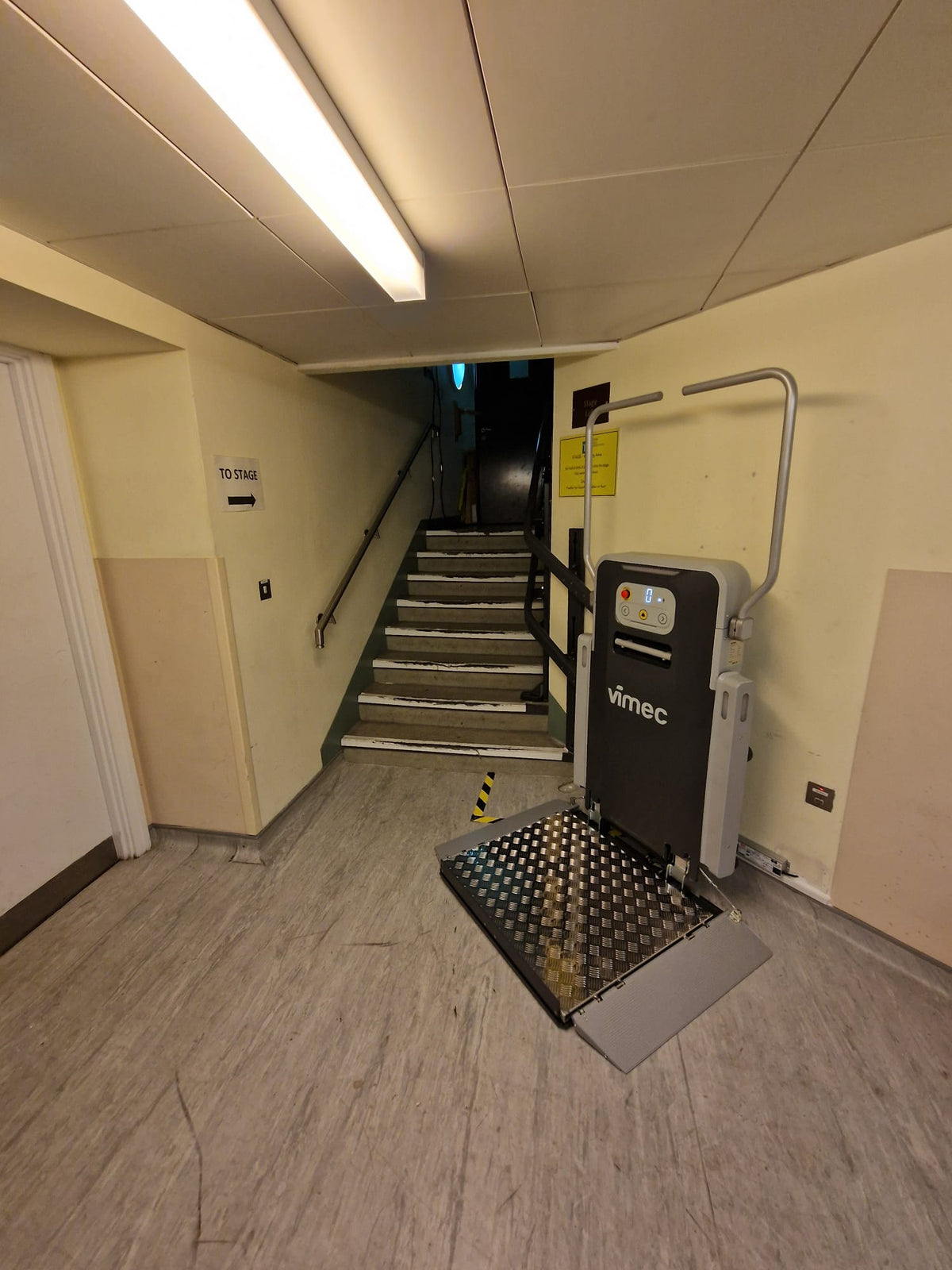 Birmingham Town Hall - New Install of a Vimec V6S Curved Wheelchair Platform Lift