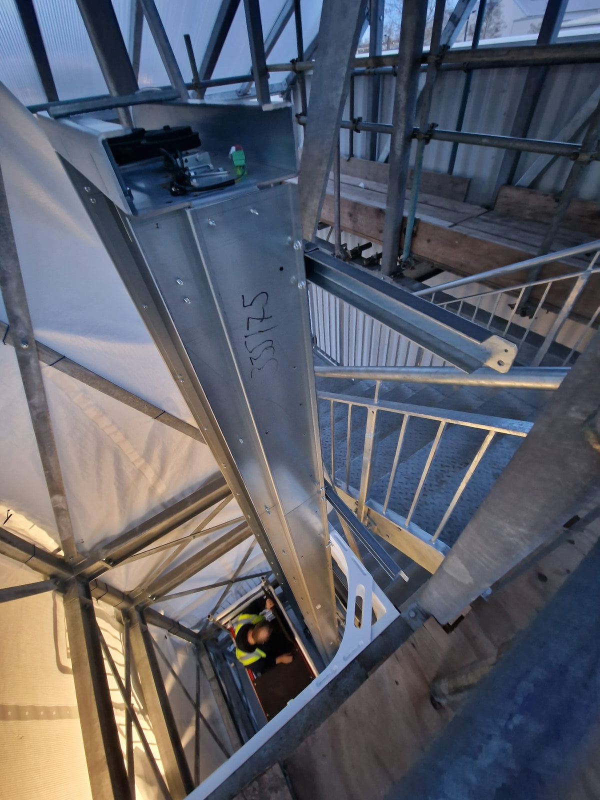 Installation of an Aline Gartec Aritco Disabled Access Lift at premises on Old Kent Rd London