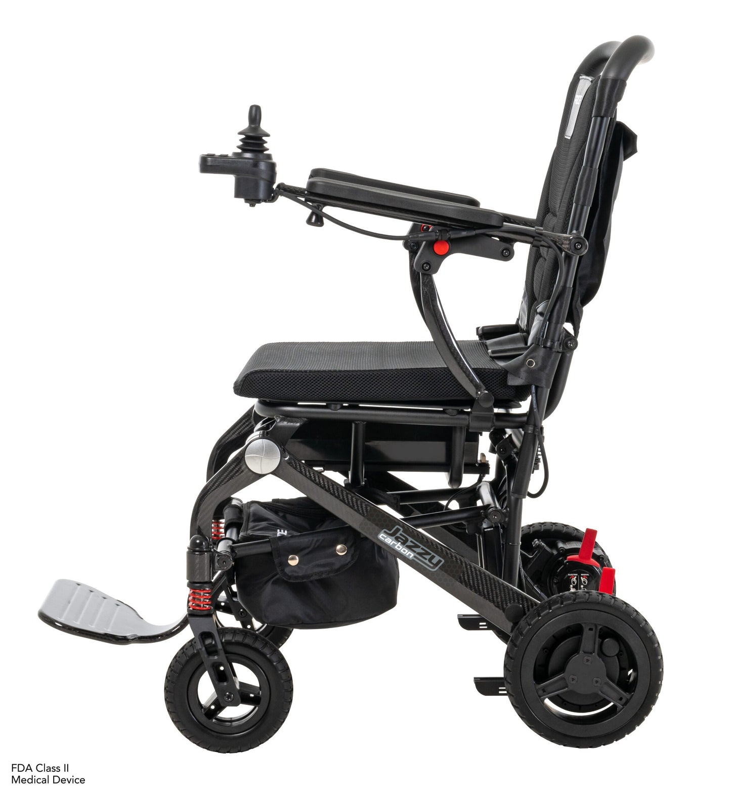 Pride Jazzy Carbon Max Super Lightweight Battery Wheelchair Powerchair Folds