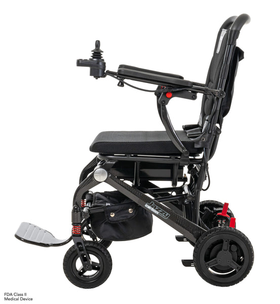Pride Jazzy Carbon Max Super Lightweight Battery Wheelchair Powerchair Folds