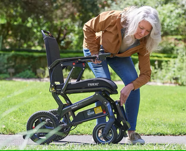 Pride Jazzy Carbon Max Super Lightweight Battery Wheelchair Powerchair Folds