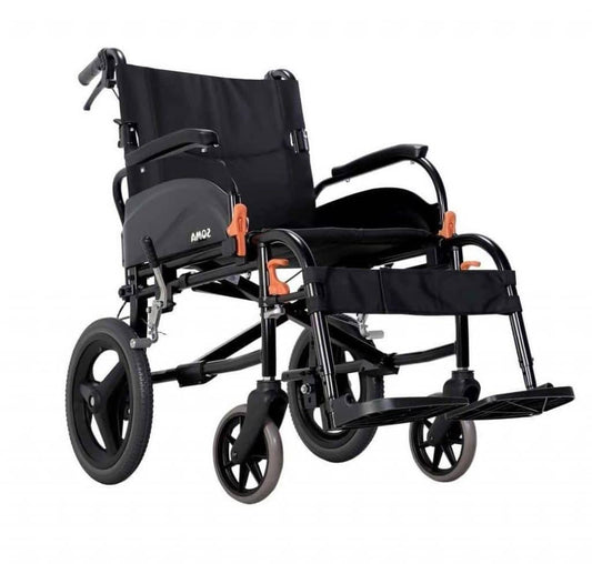 Fauteuil roulant de transit agile et léger Karma Soma testé pour les chocs AGL-F14, largeur d'assise 16", 18" ou 20"
