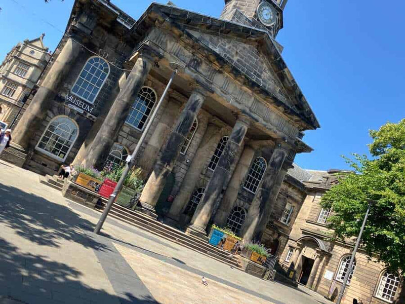 Lancaster Museum Aline Handicare Curved Platform Wheelchair Lift Installation in Listed Building
