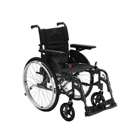 Invacare Type Wheelchair Footplate Heel Loops Black Material Single Pair Action 2 NG Universal Fitting 8300/21