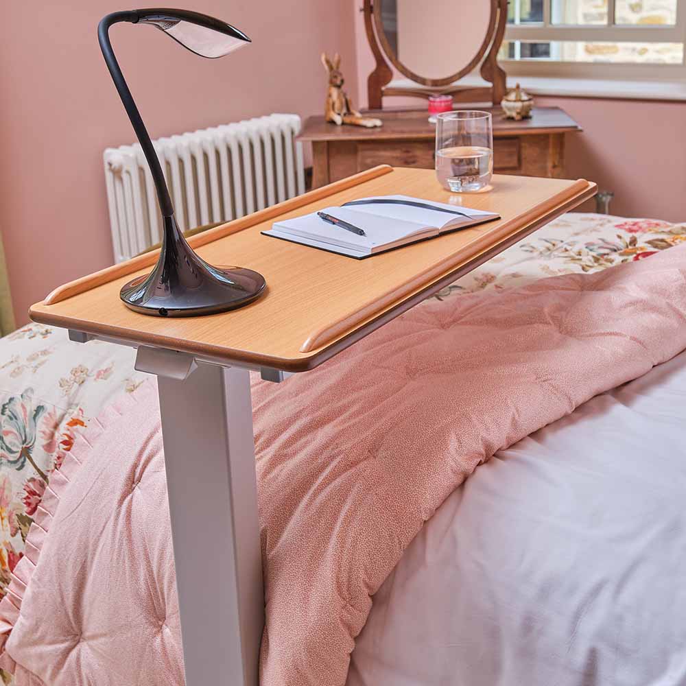 NRS N43541 Easylift Home Care Gas Lift Tilt Lever Over Bed Over Chair Table With 4 Wheels
