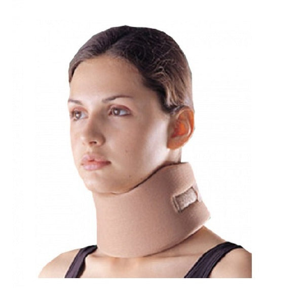 Oppo Cervical Collar Wide Padded Beige Cream Full Neck Brace Support Sprain Strain Sport Velcro 4091