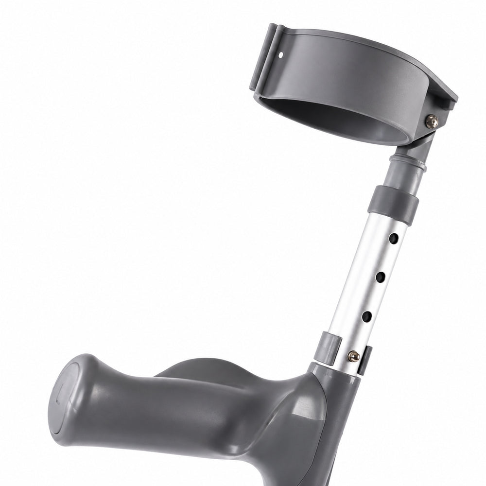 P23385 Large Pair Tall Comfy Anatomical Grip Double Adjustable Height Elbow Crutches