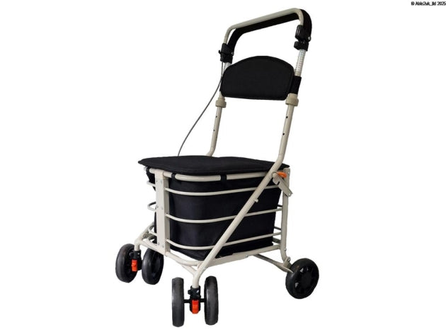 Able 2 Jive Shopping Trolley Sturdy Seat Brown Check Black PR30261