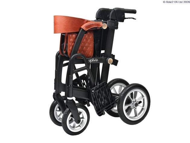 Uplivin Glide 2 in 1 Rollator Green or Black Walker with Seat To Wheelchair folding Lightweight PR32220 PR32221