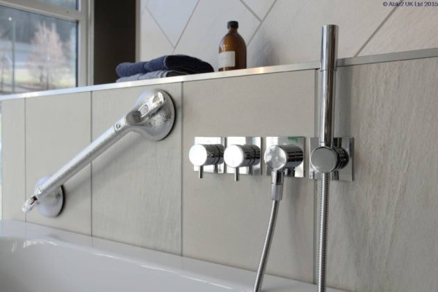 Able2 Mobeli Mobile Suction Grab Handle Bar Rail Bathroom Various Sizes Chrome or White