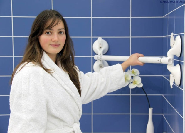 Mobeli Quattro Plus Adjustable Suction Handle Grab Bar Safety Rail