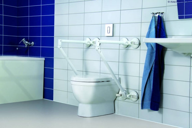 Mobeli Quatro Power Suction Grab Handle Safety Rail Bathroom Toilet Surround Extra Hand Grip