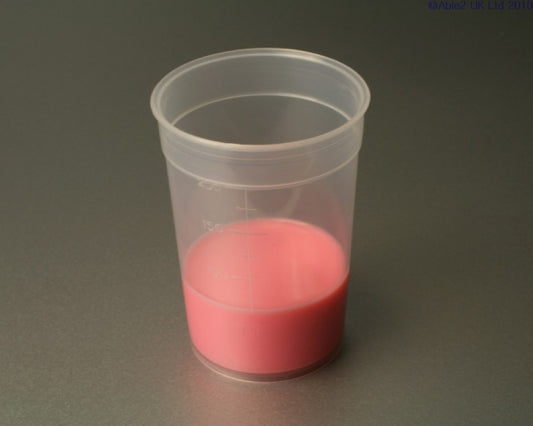 Able2 Feeding Cup Elderly Disabled Beaker Mug Plastic Long Spout 2 Handles 2 lids or No Handles PR65032 PR65033