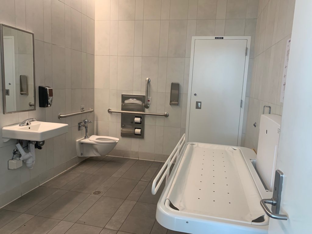 SCT 2000 2100 Pressalit Wall Mounted Shower Change Table Powered Height Adjust Folding Safety Rail R8581418000