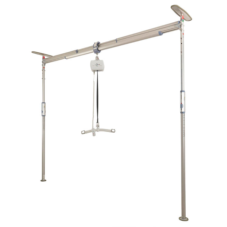 Système de rails de portique portable Freeway Freestanding Prism CP200 complet avec palan motorisé et barre de transport standard