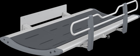 R8435318301 Pressalit SCT3000 Fixed Height Foldable Shower Changing Table Bench Grey Length 1910mm Including Safety Rail