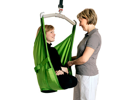 Liko Hillrom Single Double Amputee High Back Sling Model 75 Polyester Reclined Head Support