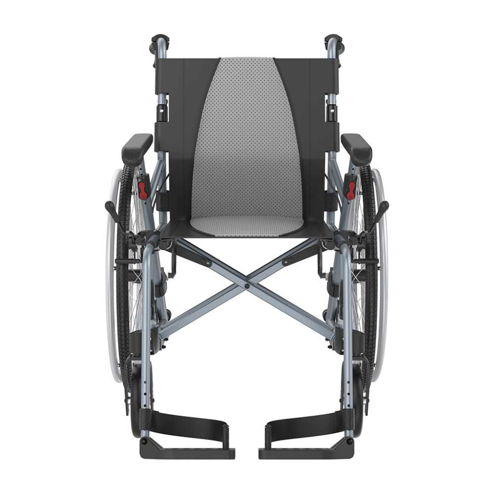 Rehasense Self Propelled 35 Icon LX Transit 16" 18" Wheelchair Black Blue  RWL35D2BKC  RWL35D4BKC