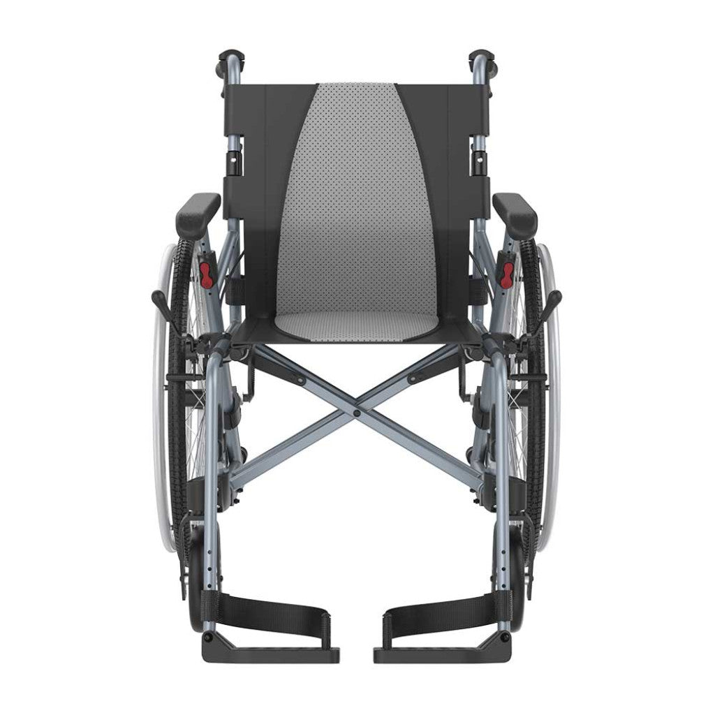 Rehasense Self Propelled 35 Icon LX Transit 16" 18" Wheelchair Black Blue  RWL35D2BKC  RWL35D4BKC