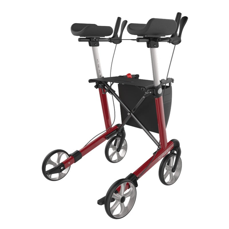 Rehasense Server W With Navigator Arms Arthritis Forearm Armrest Indoor Outdoor Walker Wine Red Grey