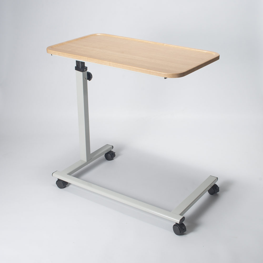 NRS S13892 Over Chair Wheelchair Over Bed Adjustable Easylift Gas Lift Table 4 Wheels Hospital Care Type