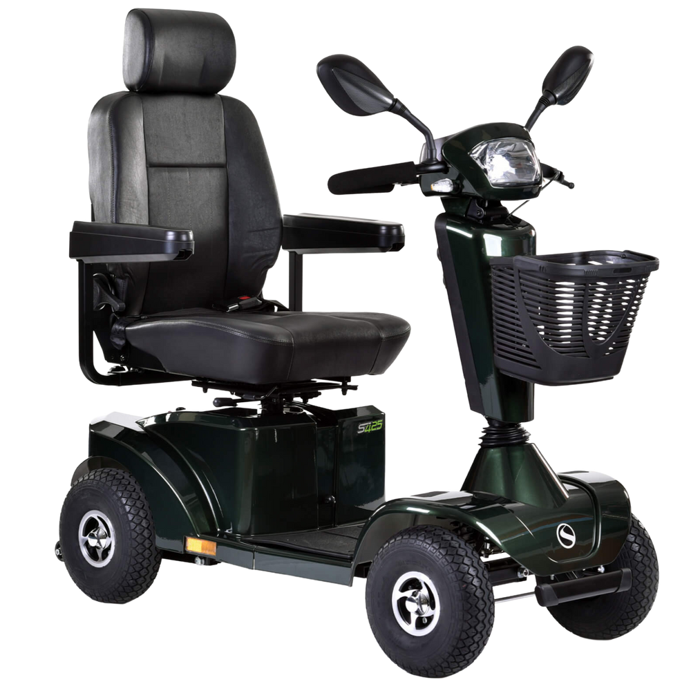 Sunrise Medical S425 Large Mobility Scooter 8mph Top of The Range Green Silver