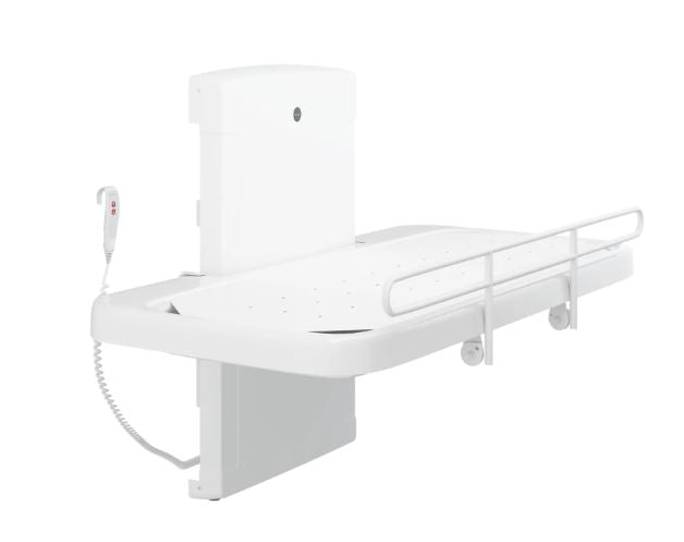 SCT 2000 2100 Pressalit Wall Mounted Shower Change Table Powered Height Adjust Folding Safety Rail R8581418000