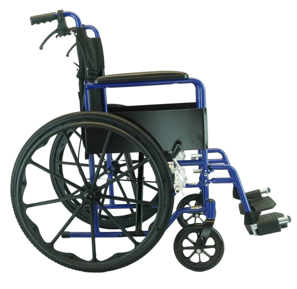 Drive Devilbiss Aluminium Lightweight Self Propelled Instore Wheelchair 18" Seat Width Red Blue ILA18SP