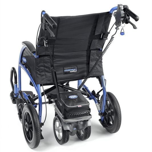 TGA Heavy Duty Wide Bariatric Twin Wheel Wheelchair HD Power Pack Motor Unit 26 Stone Max User