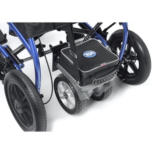 TGA Heavy Duty Wide Bariatric Twin Wheel Wheelchair HD Power Pack Motor Unit 26 Stone Max User