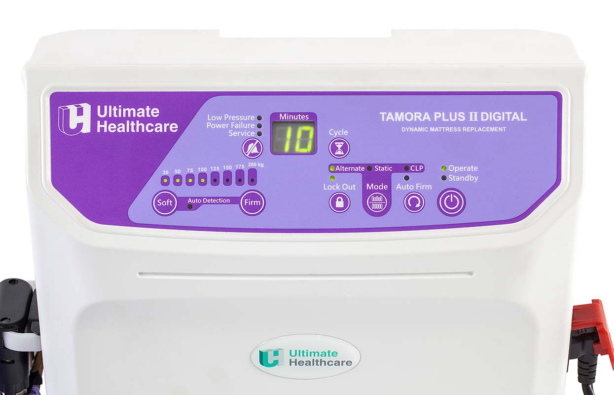 UPRA367803D-2 Ultimate Healthcare Tamora Plus II 2 Digital Dynamic Mattress Replacement Alternating Pressure Relieving
