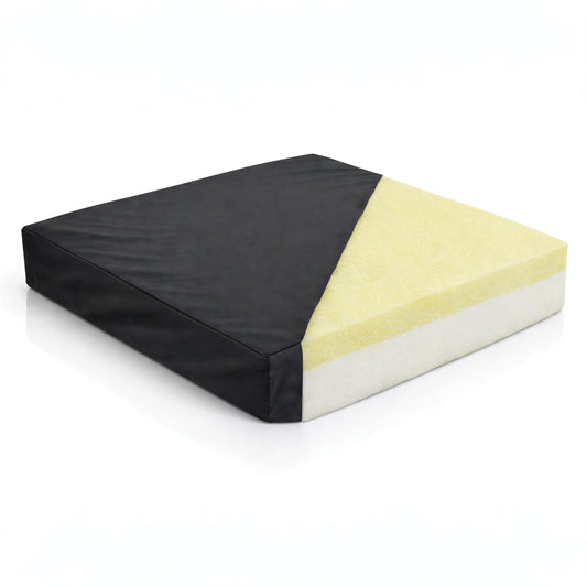 Coussin de fauteuil roulant Aidapt en vinyle avec mousse à mémoire de forme 16" 18" VA12