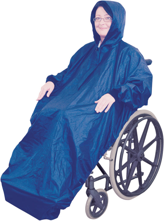 Imperméable pour fauteuil roulant doublé polaire avec manches Aidapt VA127ST