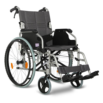 Aidapt Deluxe Lightweight Self Propelled Aluminium Wheelchair Footplates VA165 SILVER