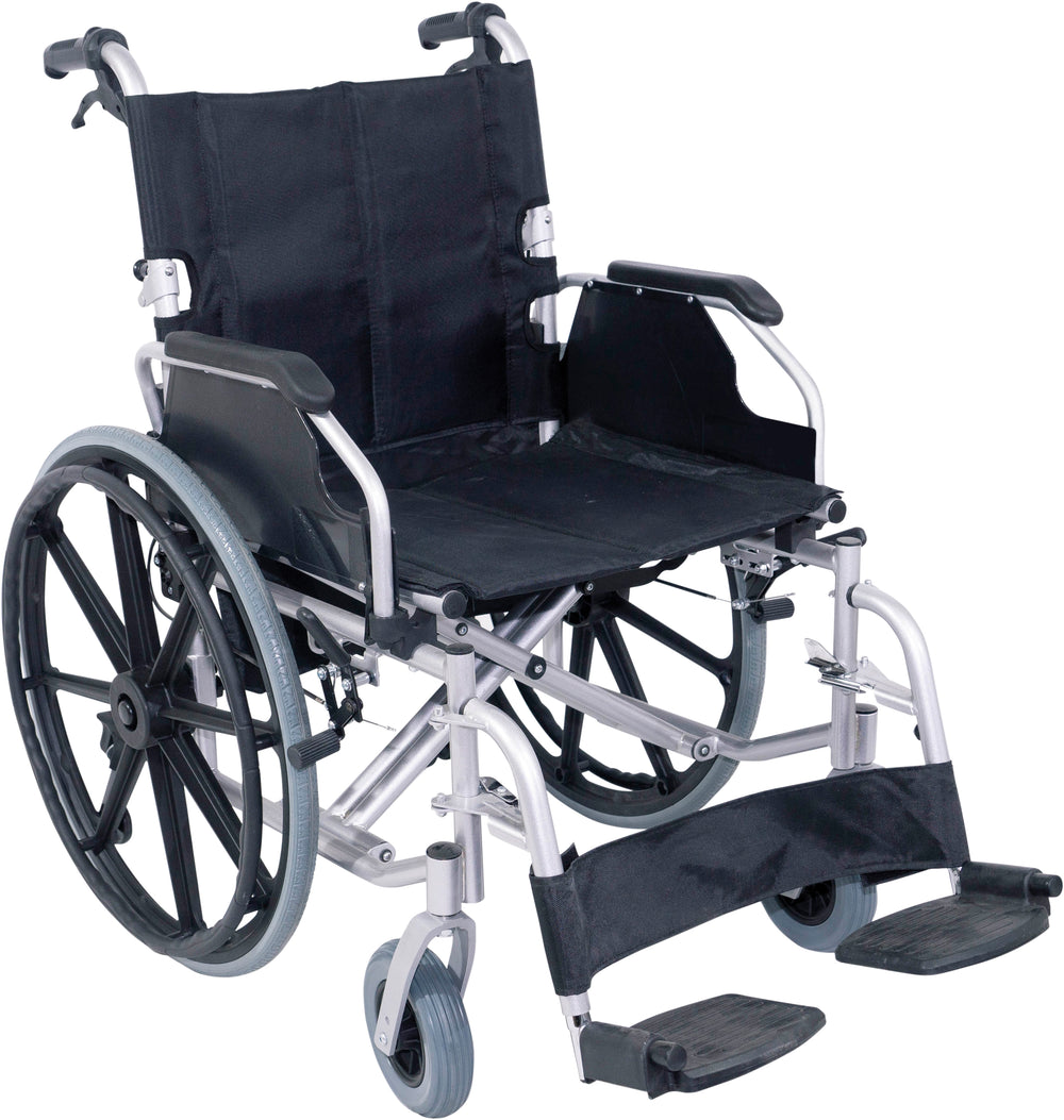 Aidapt The Consort Deluxe Self Propelled Steel Wheeled Chair VA166SILVER